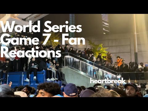 Heartbreak in Toronto Game 7 World Series Vlog - Fan reactions