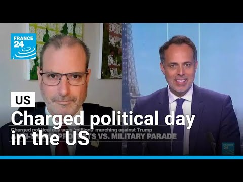 Anti-Trump protests VS. Military parade: Charged political day in the US • FRANCE 24 English