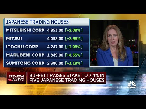 Warren Buffett travels to Tokyo, meets with CEOs of Japanese trading houses