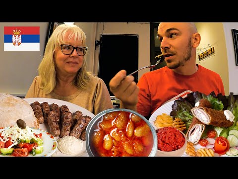My mom's first time trying Serbian food 🇷🇸