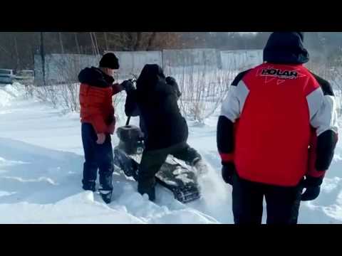 Миниснегоход на 380 гусенице, сноубайк 450кубиков