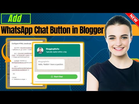 How to Add WhatsApp Chat Button in Blogger 2025 | Full Guide