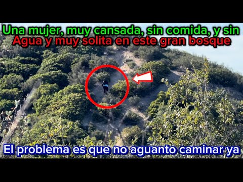 Mujer, sola, sin comida, sin agua en esta montaña que encontré este cañón