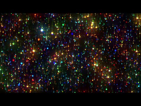 4K Screensaver | Christmas Colorful Stars – Psychedelic VJ Loop (No Sound)