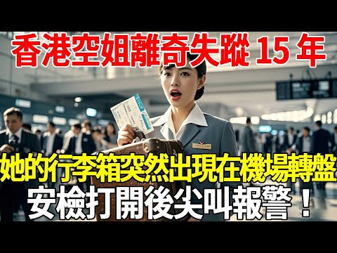 香港空姐離奇失蹤 15 年，她的行李箱卻突然出現在機場轉盤上！安檢打開後尖叫報警，警方趕到看到畫面直接傻眼！#蝴蝶飛飛 #民間故事 #奇聞趣事 #古代小說#懸疑#老年情感