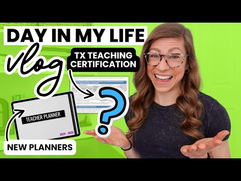 Get Ready for May With Me VLOG | Texas Teaching Certificate Update & New Digital Planners