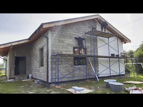 8 млн за дом из ОПИЛОК? И как штукатурили фасад Спадаром