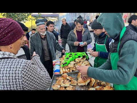 Узбекская Уличная Еда! Туристы из России! Самарканд!