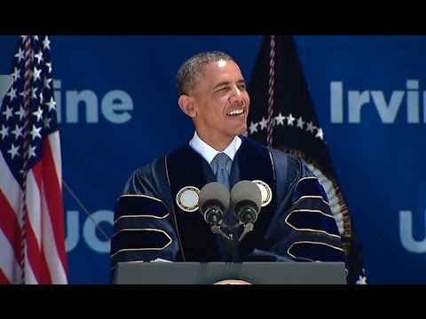 President Obama Speaks at UC-Irvine Commencement Ceremony