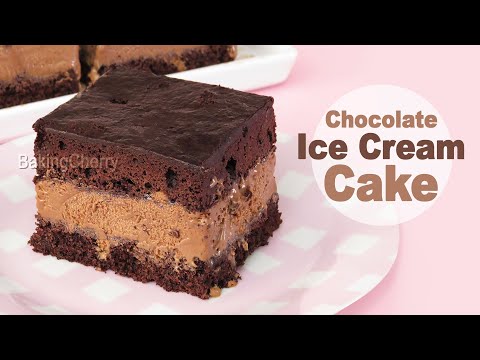 Chocolate Ice Cream Cake Recipe | Delicious Chocolate Cake Dessert | Baking Cherry