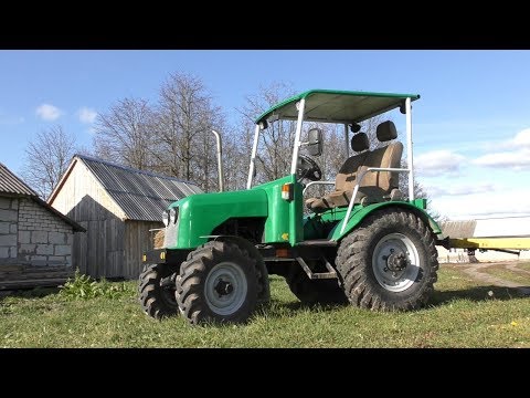 Homemade 4x4 tractor with MAZDA 323 engine