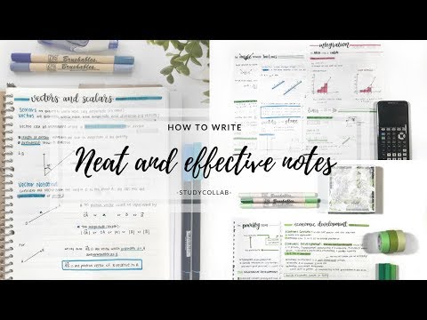 HOW TO TAKE NEAT AND EFFECTIVE NOTES FROM A TEXTBOOK + TIPS | studycollab: alicia