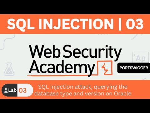 Lab 03 - SQL Injection attack, querying the database type and version on Oracle