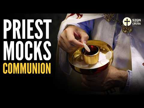 Priest MOCKS Holy Communion on Tongue, Compares to "Feeding Animals"