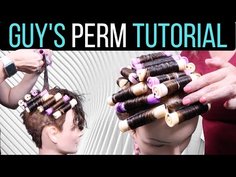 Men's Perm Tutorial | Teenage Boy Perm | How to Perm Hair for Men
