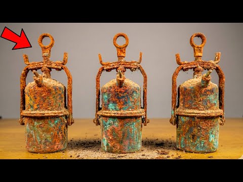 Restoring Antique Carbide Lamp with AMAZING Outcome - Restore Master