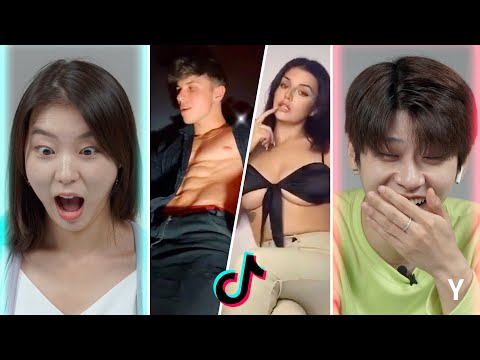 Korean Guy&Girl React To ‘Shoe Flip’ Challenge TikTok for the first time | Y