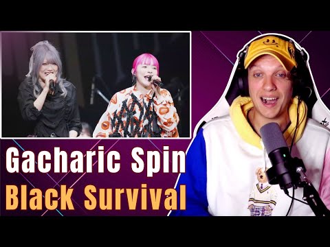 FUKI & ANGIE Together! | Gacharic Spin – "Black Survival" (Live) First Time REACTION