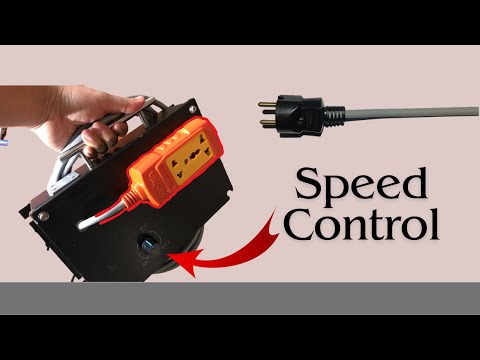 DIY extension cord with a dimmer on it.