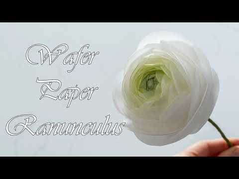 Easy Wafer Paper Ranunculus