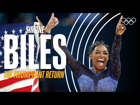 Back and Better Than Ever! 🥇💥 Simone Biles at #Paris2024 |  Athlete Highlights