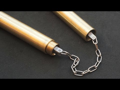 Making Folding Brass Nunchaku