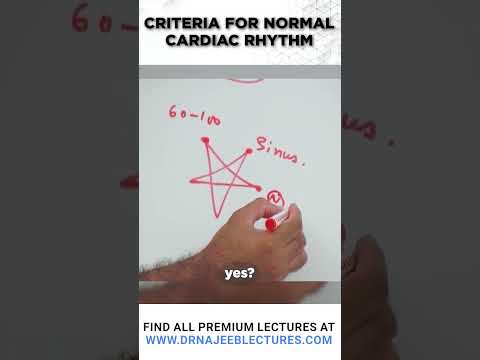 Criteria for Normal Cardiac Rhythm #drnajeeblectures #drnajeeb #shortvideo