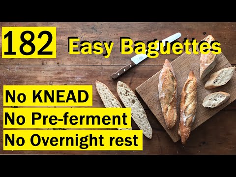 EASIEST French Baguettes at home (actually) - Bake with Jack