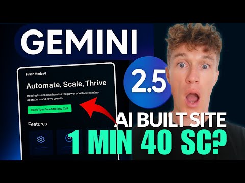 Google Gemini 2.5 Built This Website For FREE In 1 Minute 40 Secs!?