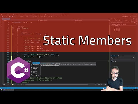 9.10 Static Members - Learning C#