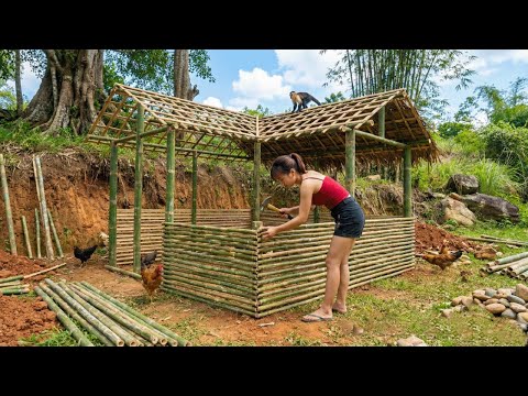 Building A Backyard Farm To Raise 1,000+ Chickens Using Bamboo, Rural Life