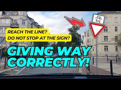 How to Give Way in Traffic in Germany!