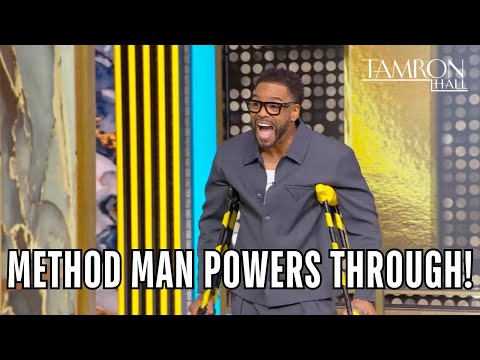 Method Man Powers Through Crutches To Show His Love