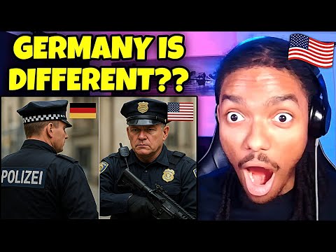 AMERICAN REACTS to German Police (compared to American police)