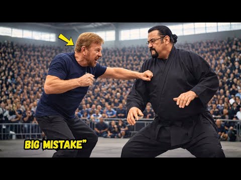 CHUCK NORRIS LAUGHS AT STEVEN SEAGAL’S AIKIDO — SECONDS LATER, THE ARENA GOES SILENT