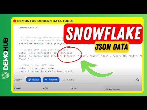 Snowflake Tutorial // Working With JSON In Snowflake Variant Datatype - Complete Guide | Demohub.dev
