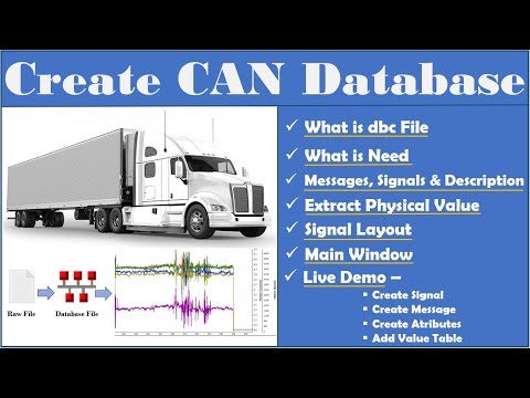 Create CAN DBC File | Create CAN Network Database File | CAN DBC Using Vector CANdb++ Editor