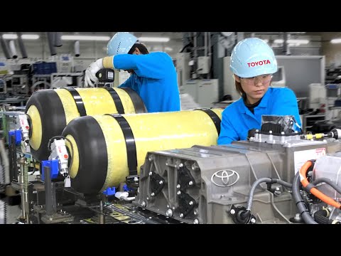 Hydrogen cars produced inside Toyota Japan Factory -💥Fuel Cell EV Mirai Manufacturing process