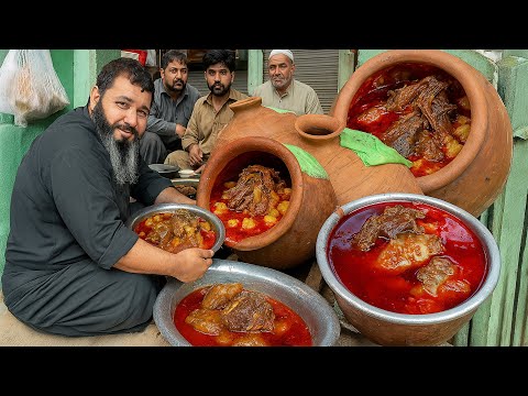 Desi Breakfast in Afghanistan | Afghan Man Making Siri Paye street food