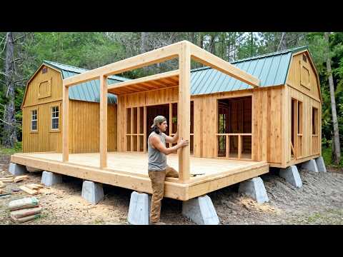 Man Builds Dream Off-Grid House | Start to Finish by @Living Off Grid with Paul