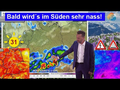 Kurz sommerlich, dann im Süden viel Regen & Gewitter. Markant kühler! Wettervorhersage 01.-09.05.25.