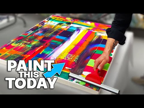 Make Your Own STUNNING Acrylic Painting - Easy How To Guide