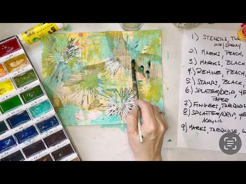 I Can’t Believe This Worked Out! Making Painted Papers for a “Zine”—How To