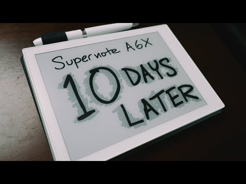Supernote A6X - 10 Days Later. I Was Pushing Down Too Hard.