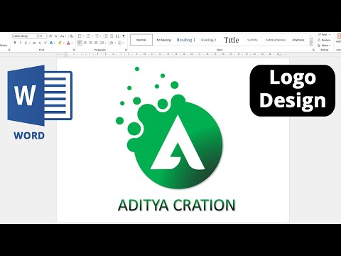 How to Make a logo design in Microsoft word | Latest Logo Design in ms word