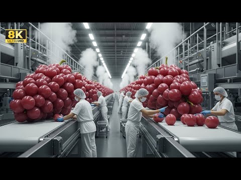 Inside the High-Tech, Automated Washing and Sorting Facility for Premium Table Grapes