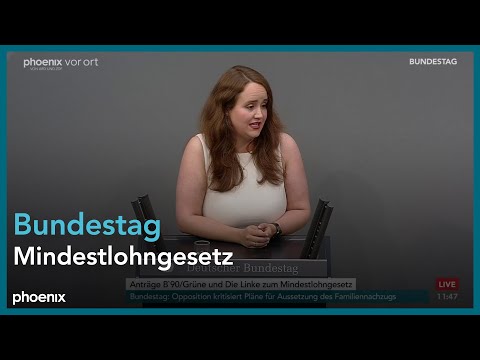 Bundestagsdebatte zum Mindestlohngesetz am 06.06.25