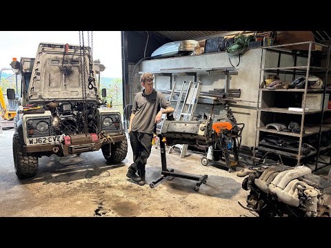 MR HEWES 300HP Land Rover BUILD begins in near DISASTER!