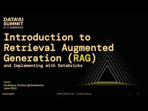 Introduction to Retrieval Augmented Generation (RAG) and Implementing with Databricks