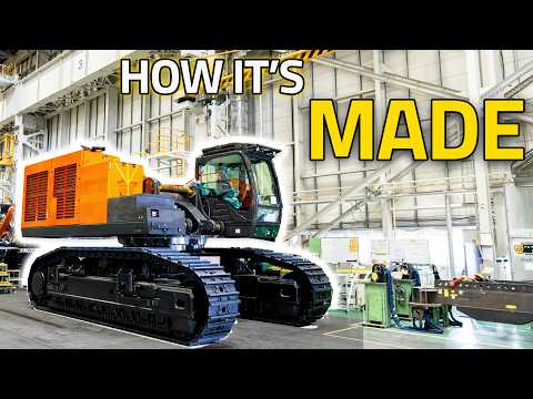 Inside Japan’s Giant Excavator Factory – UNSEEN Factory Tour!